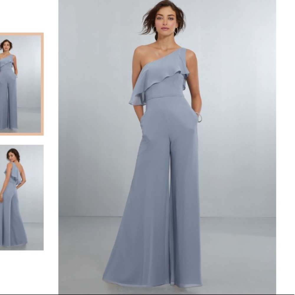 Teal Jumpsuit UN-ALTERED bridesmaid/formal/prom!